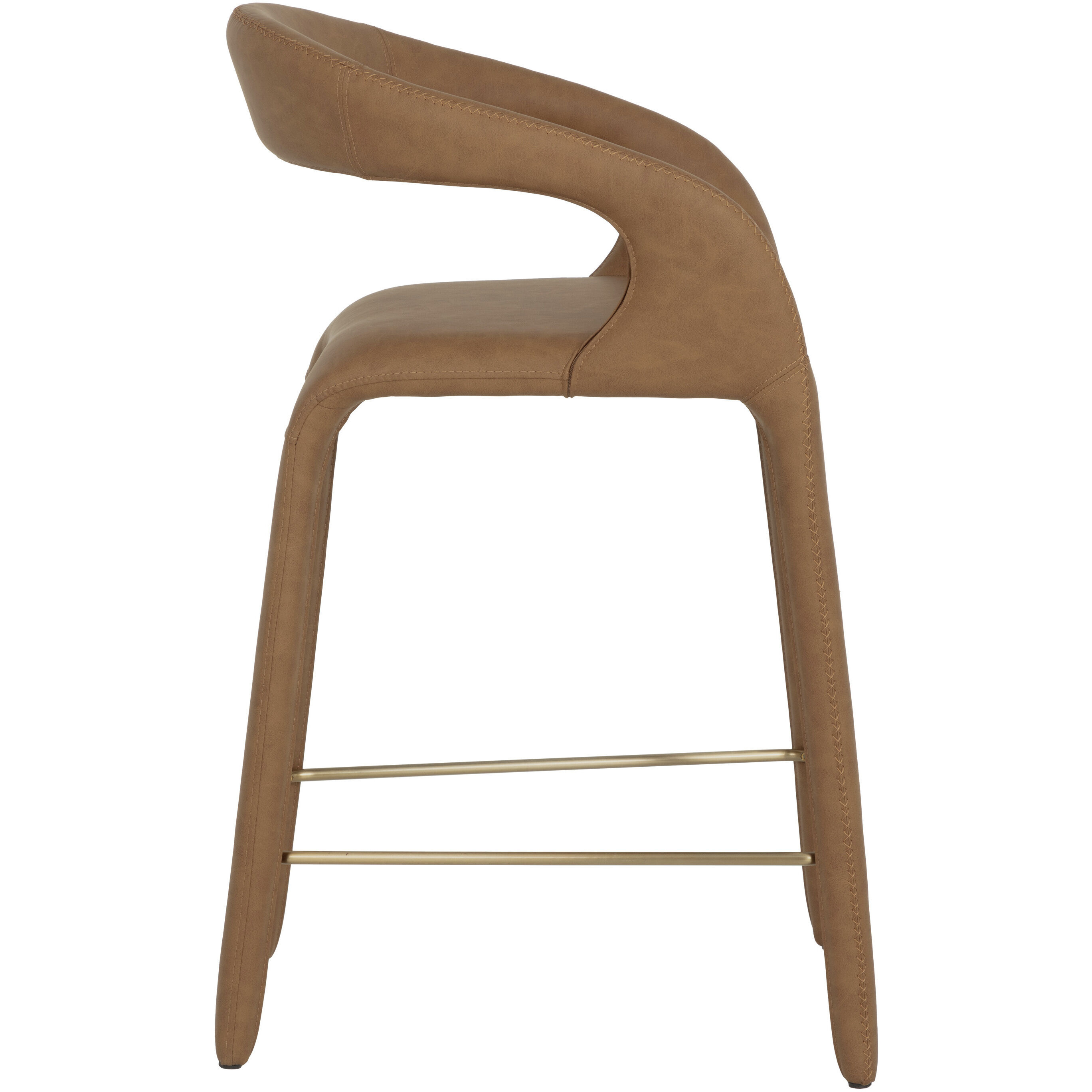 Atika 37 inch Milliken Cognac Counter Stool